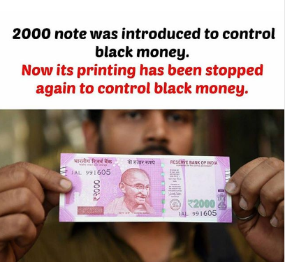 Funny Image Of 2000 Indian Rs Note