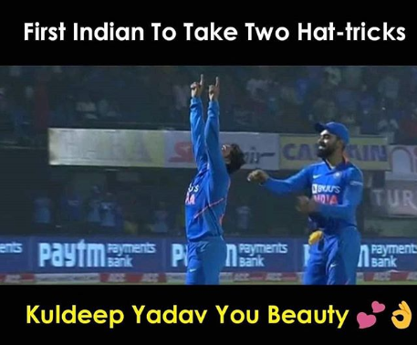 Indian cricketer hats off