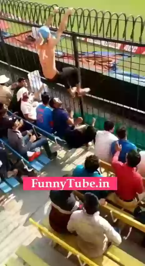 Fan Over The Fence To Meet Team India